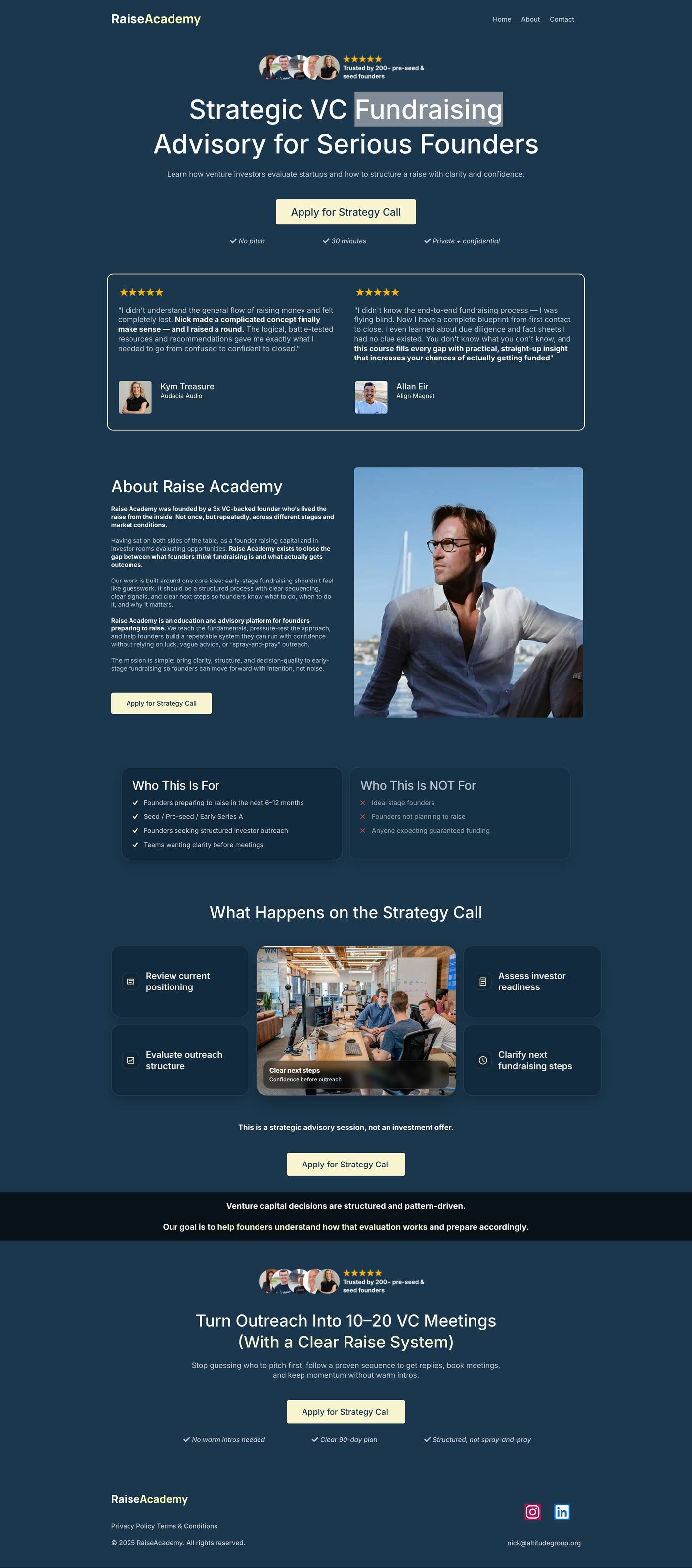 Raise Academy advisory